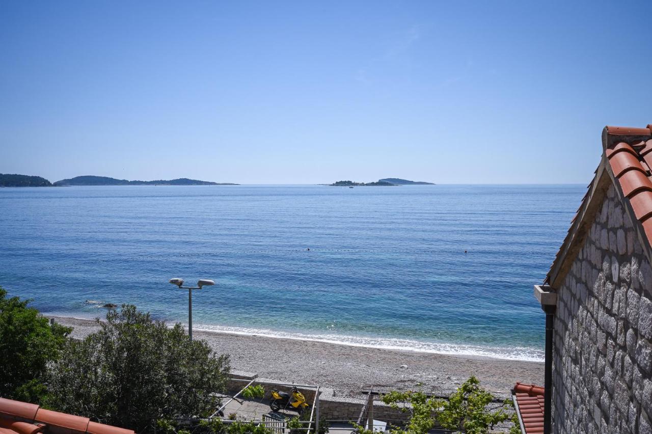 Beach House Poseydon Mlini Buitenkant foto